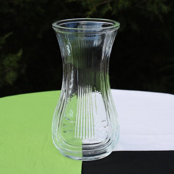 Hoosier Clear Harp Vase - Picture 1 of 4